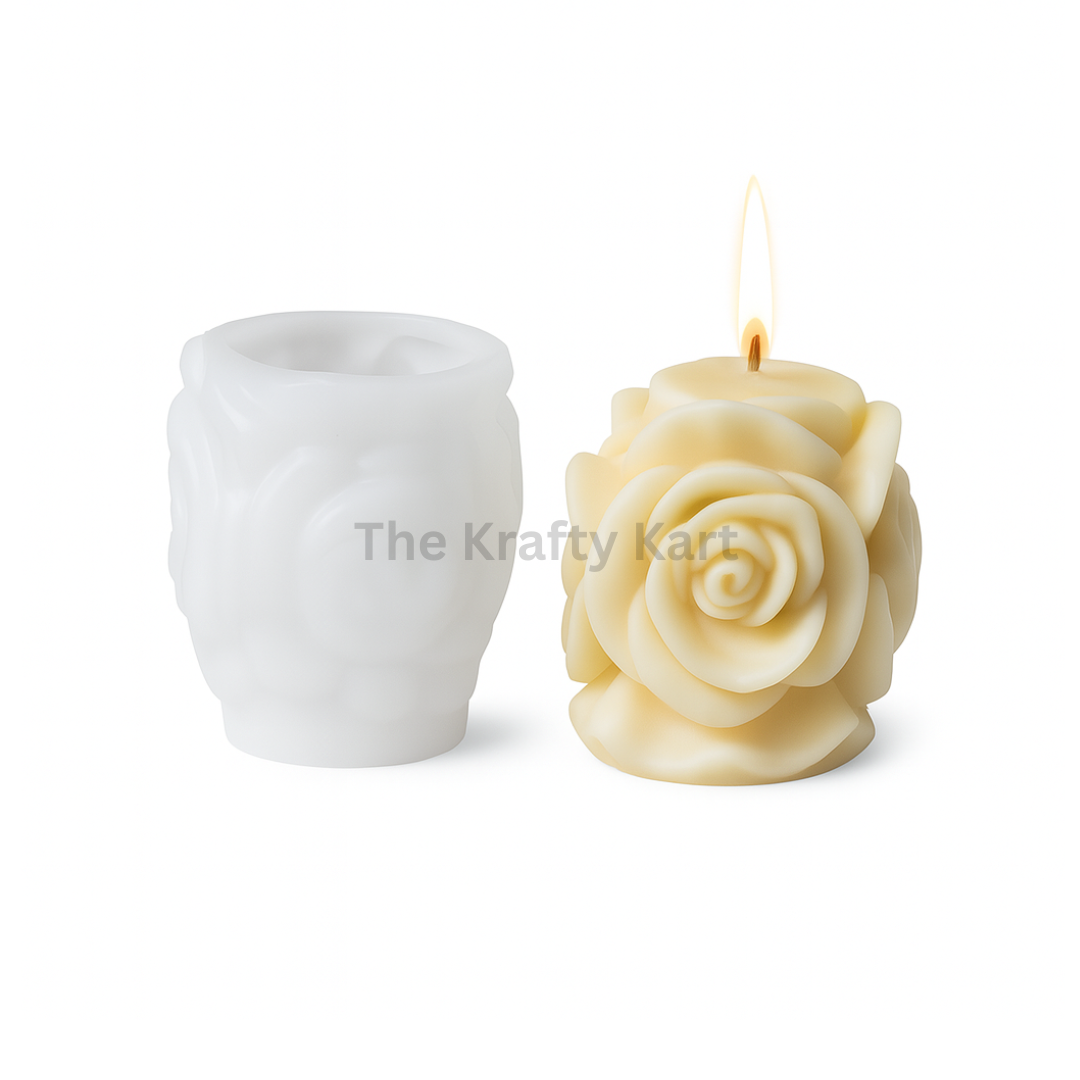 Small Rose Candle Mould