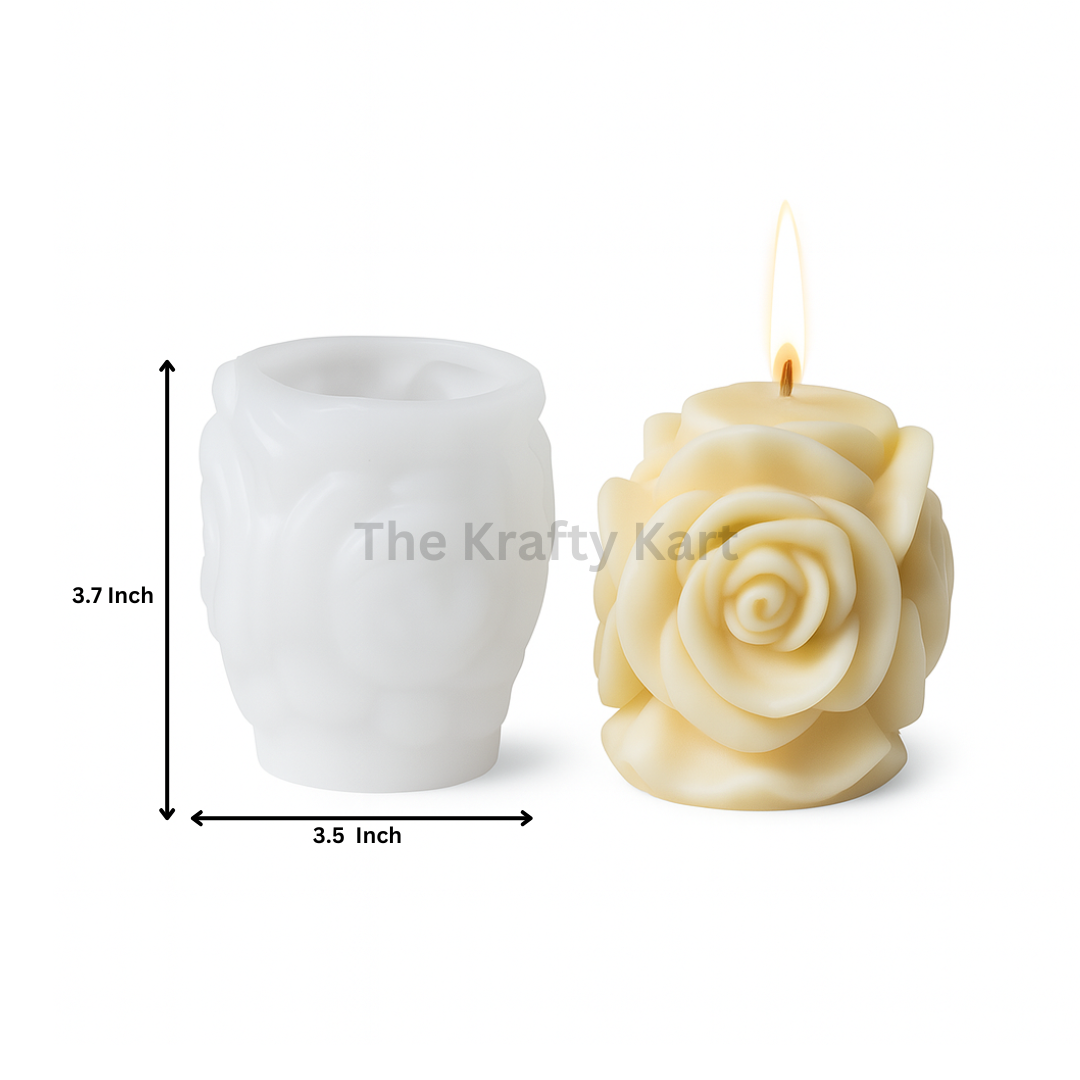 Small Rose Candle Mould