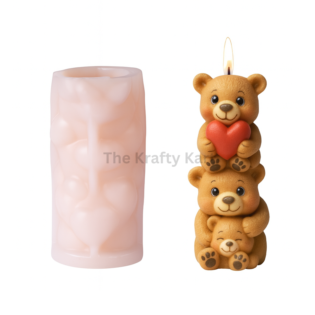 Teddy Bear Candle Mould (B)