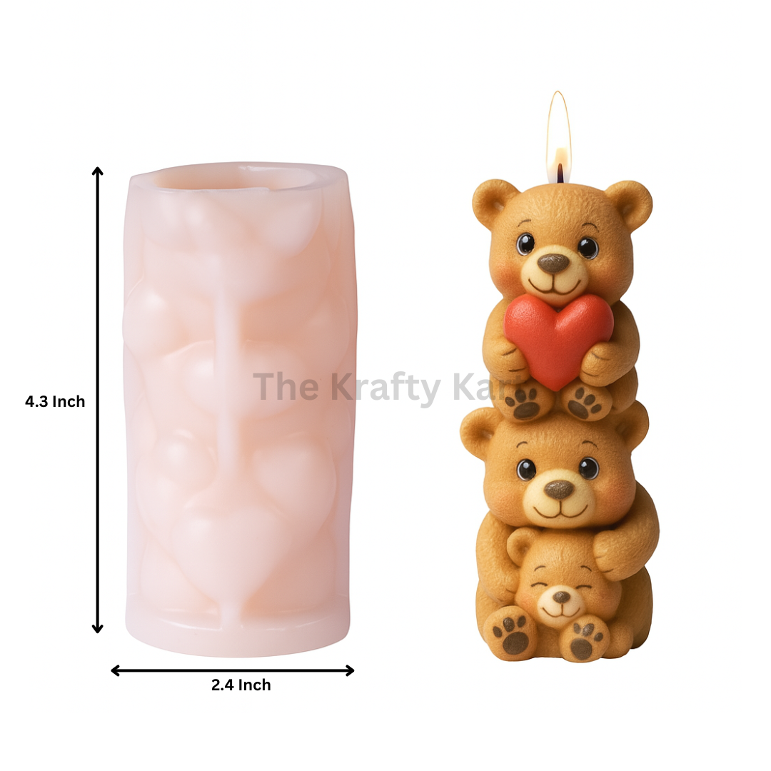 Teddy Bear Candle Mould (B)