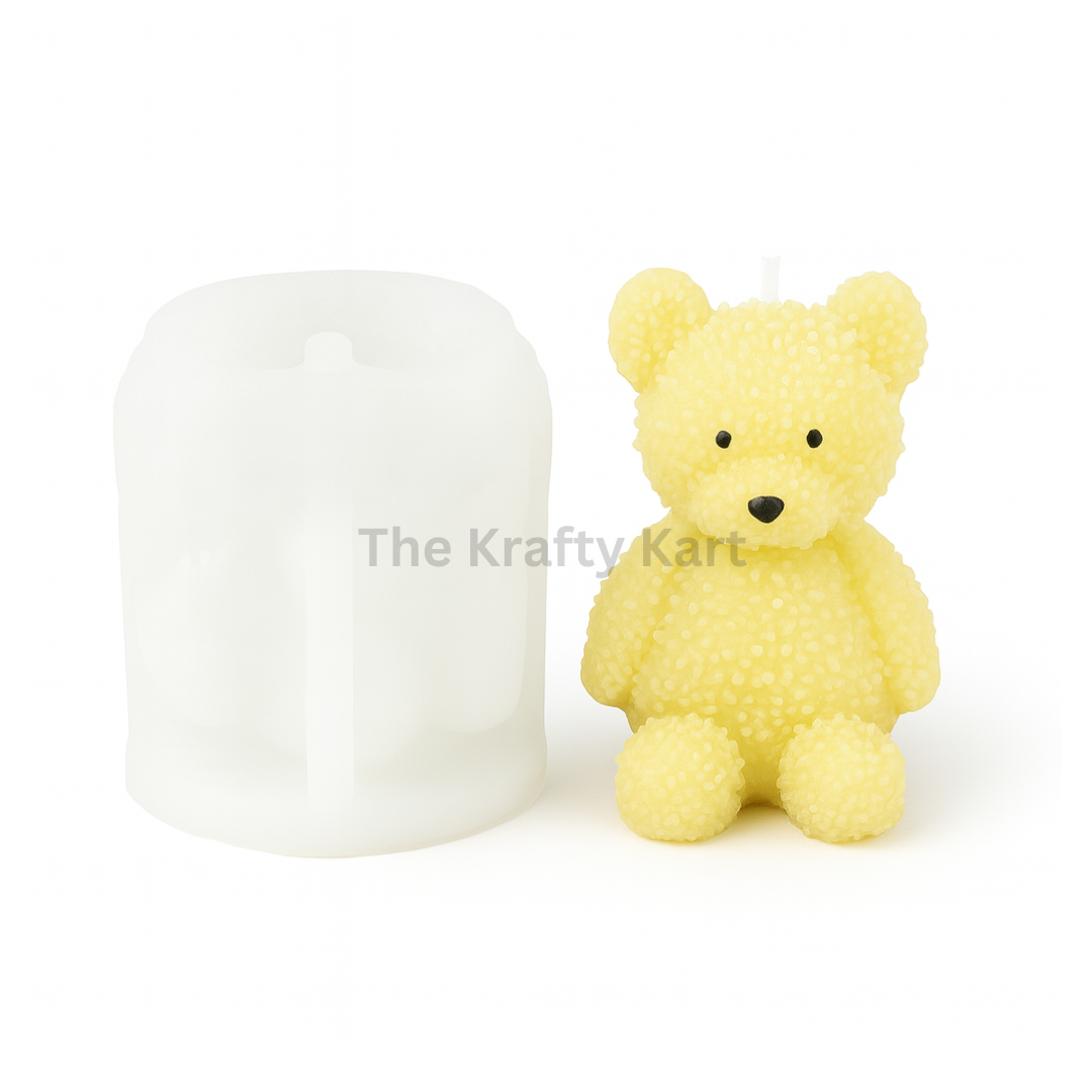 Cute Teddy Bear Candle Mould