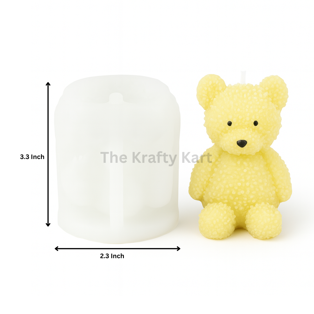 Cute Teddy Bear Candle Mould