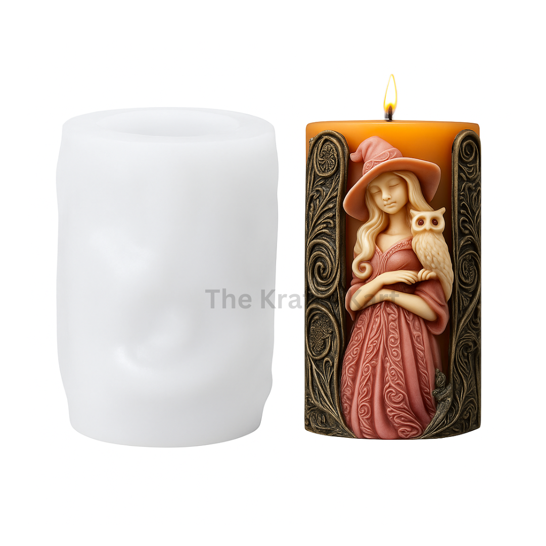 Vintage Lady Candle Mould