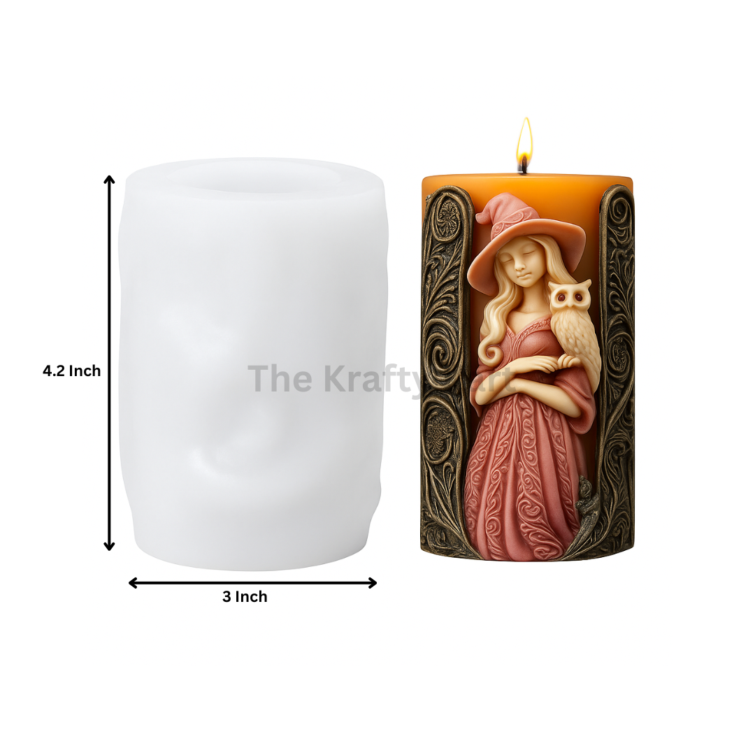 Vintage Lady Candle Mould