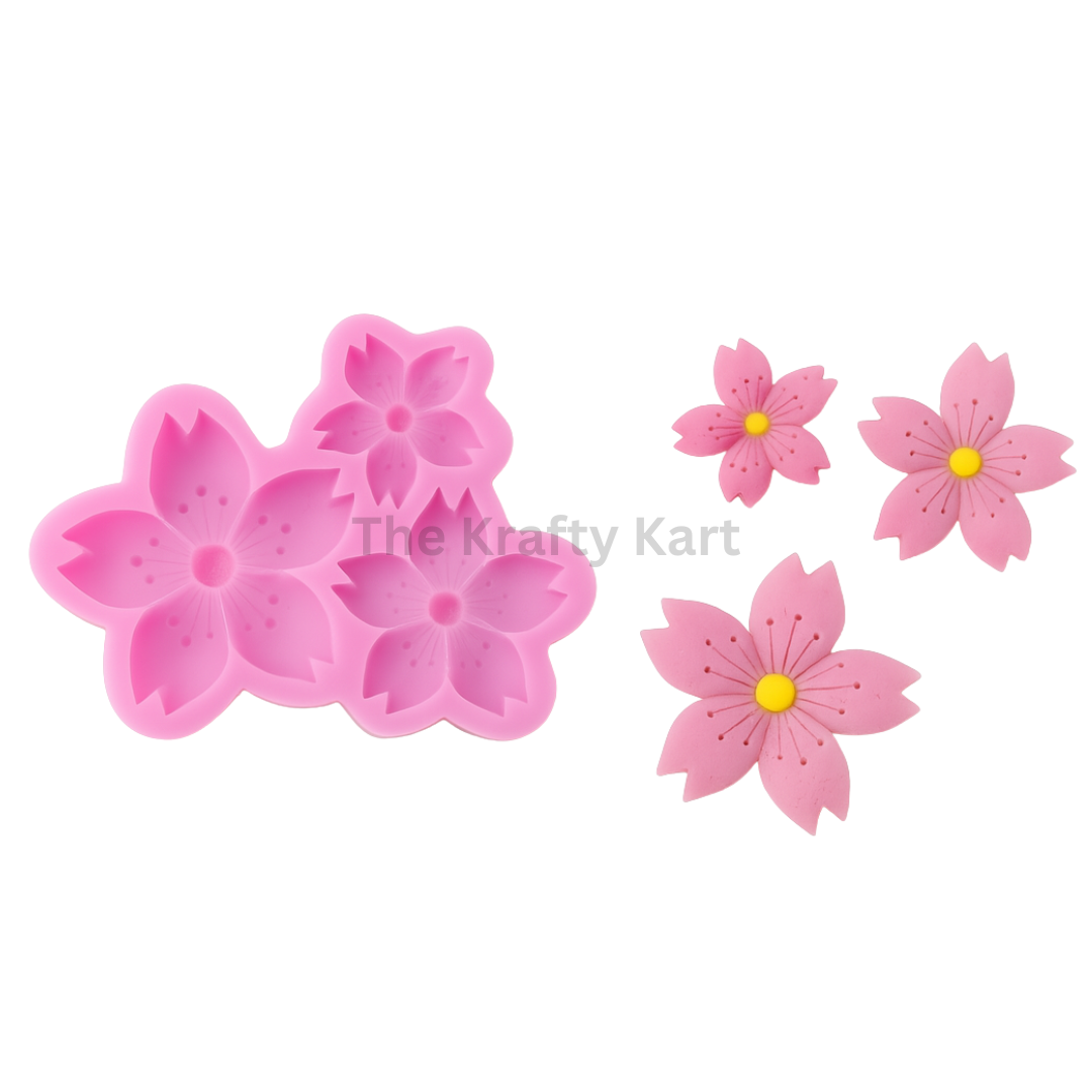3 In 1 Pink Candle Mould