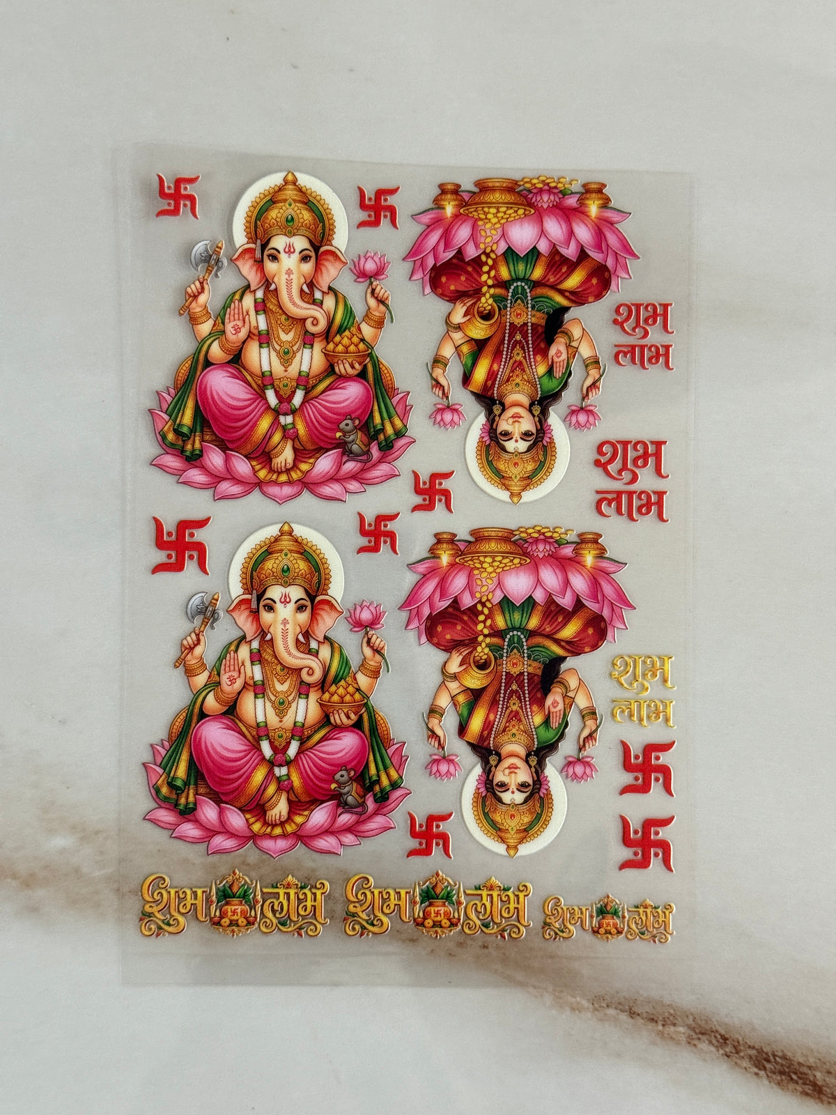 Ganeshji & Lakshmiji (B) - Peel Of Sticker