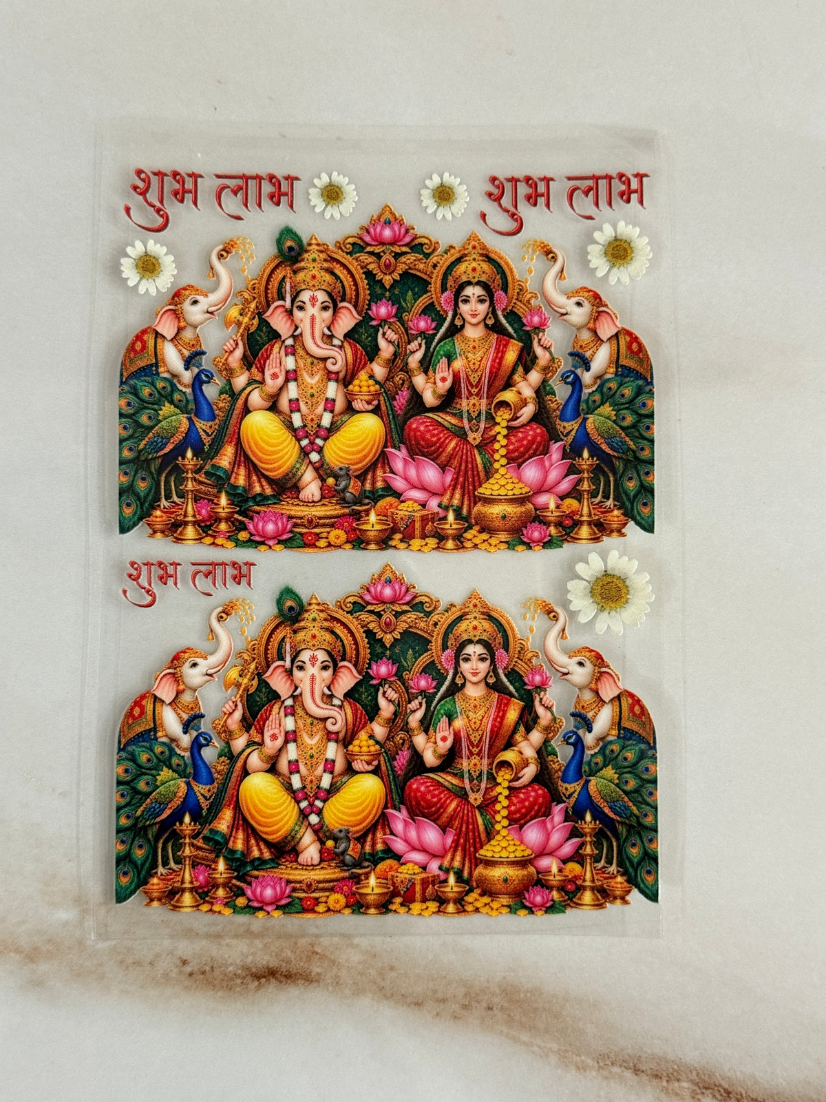 Ganeshji & Lakshmiji (C) - Peel Of Sticker