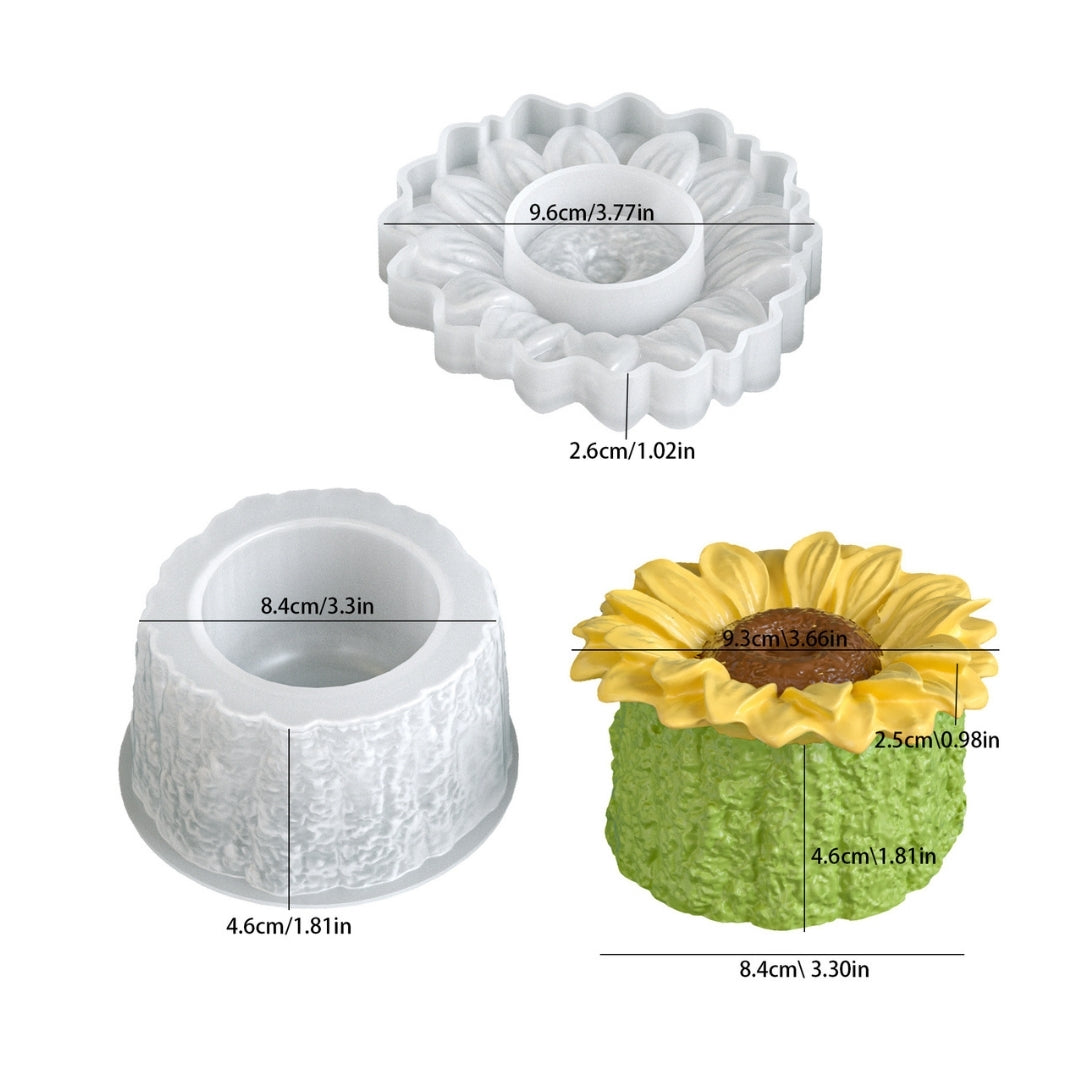 Sunflower Storage Box Mould