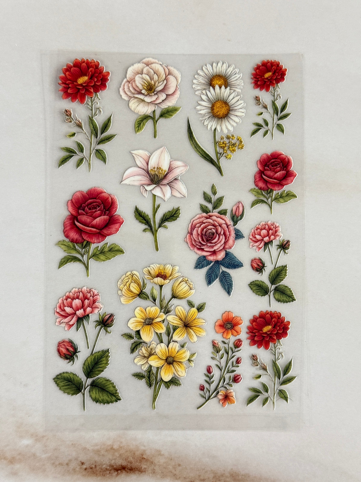 Mix Flower (I) - Peel Of Sticker