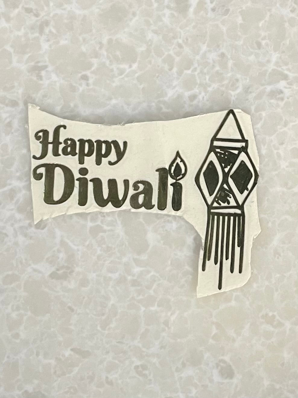 METAL STICKER - HAPPY DIWALI (B)