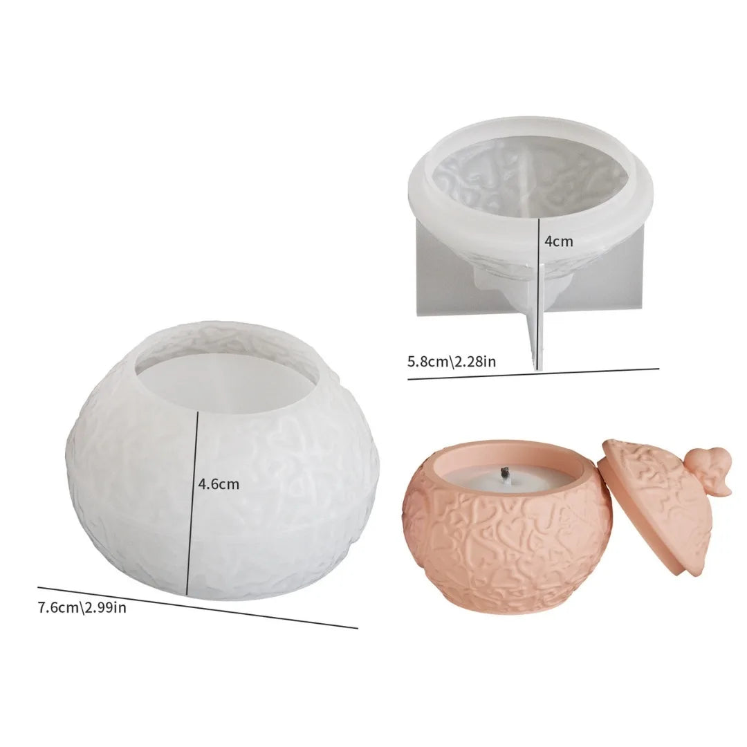 Heart Patterned Storage Box Mould