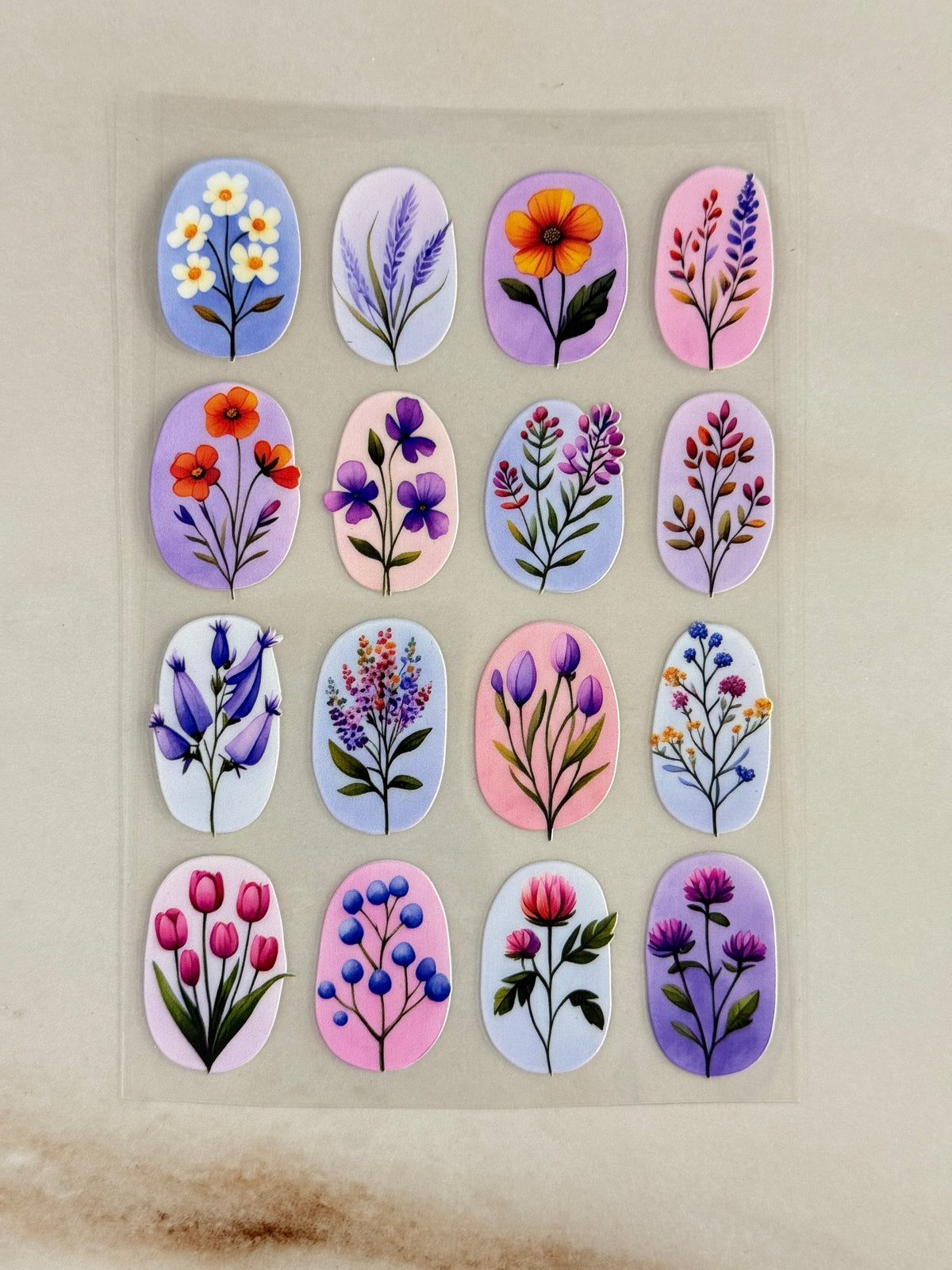 Mix Flower (N) - Peel Of Sticker