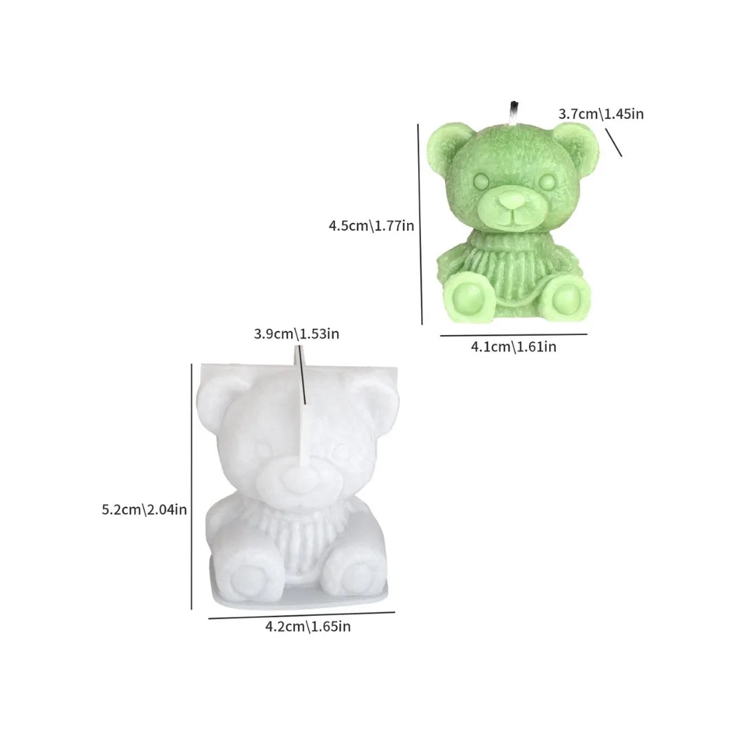 Small Bear Candle Mould