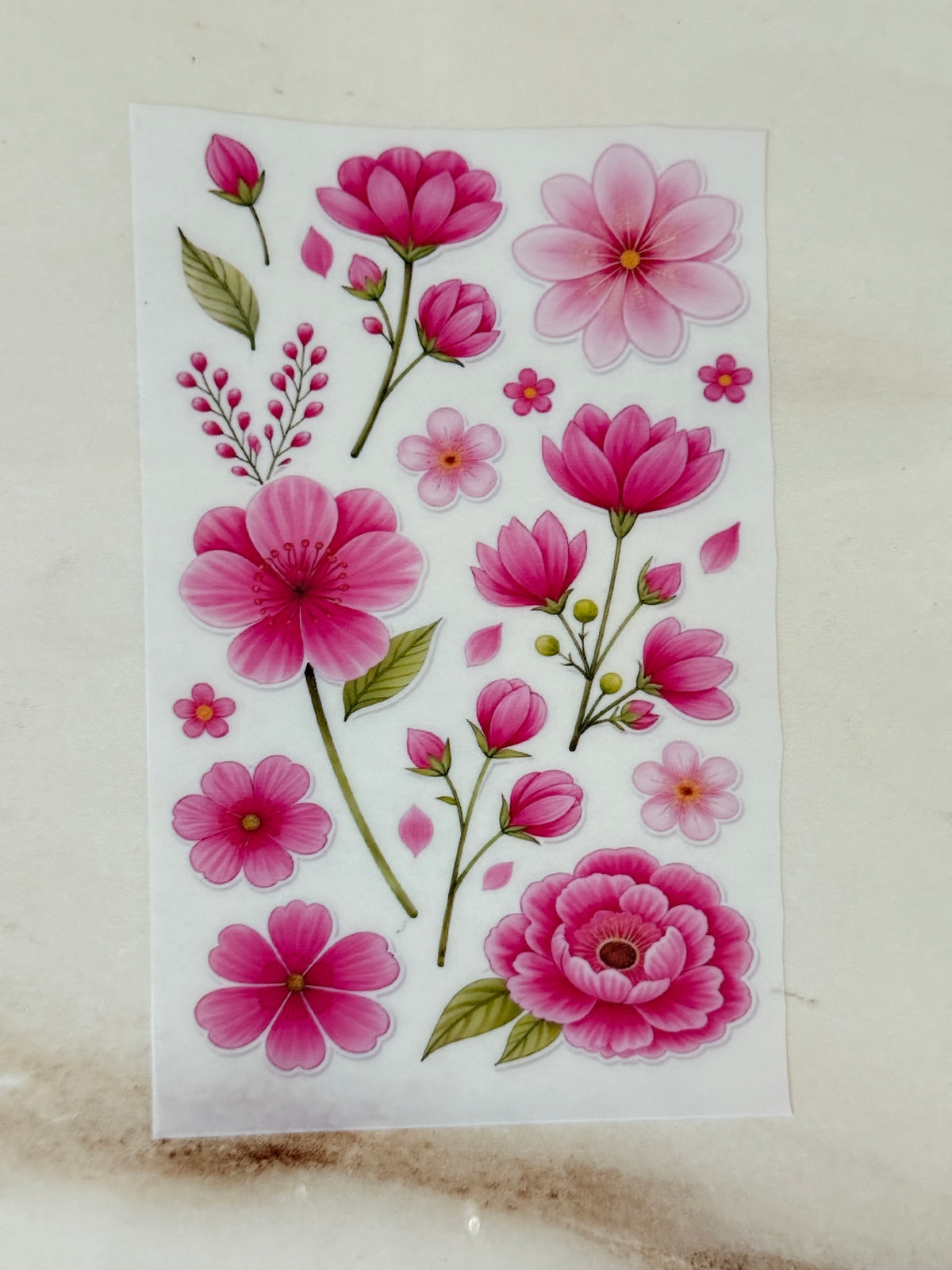 A6 Insert Sheet - Flower (H)