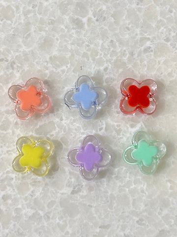 CUTE BRACELET CHARM - CRYSTAL CLOVER