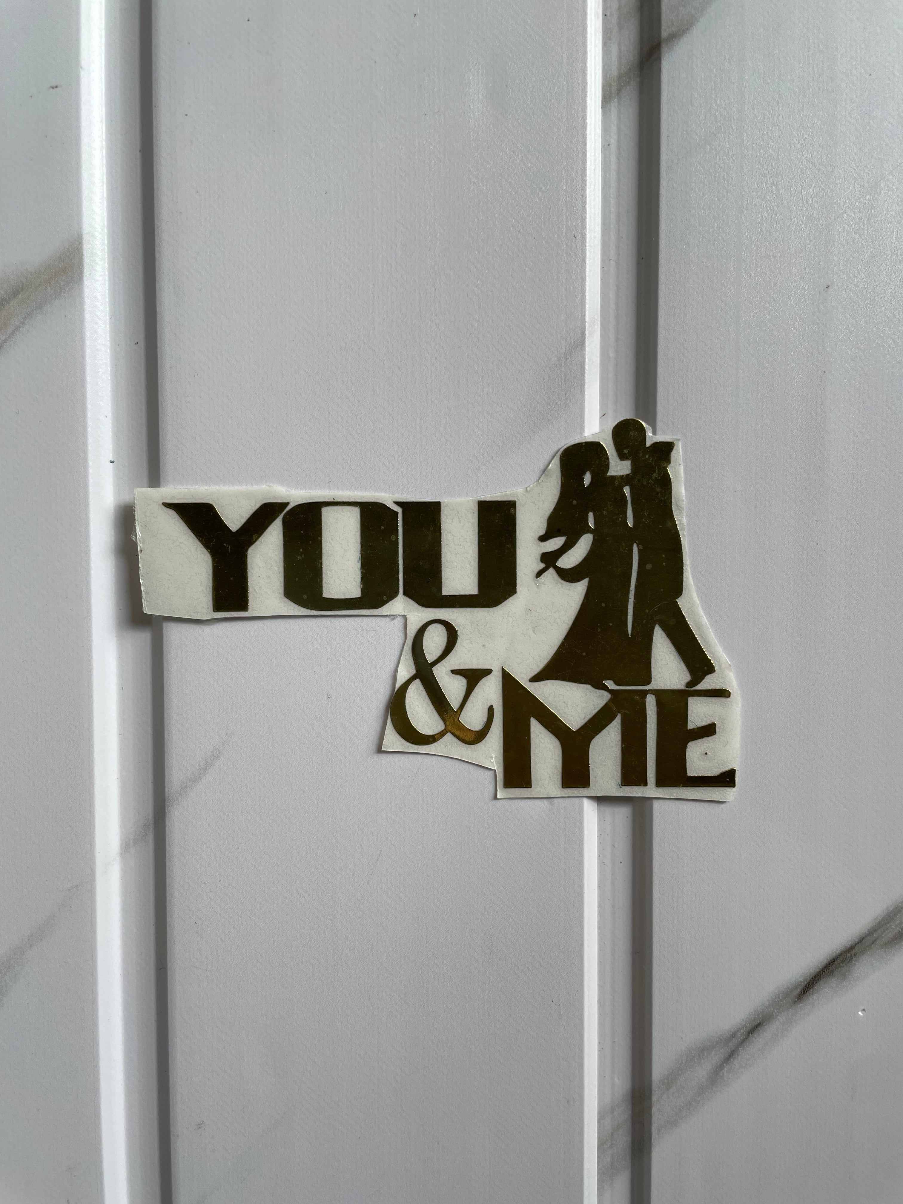 Carryme Sticker Metal Sticker - You & Me for simple | Buy Online at Best Price
