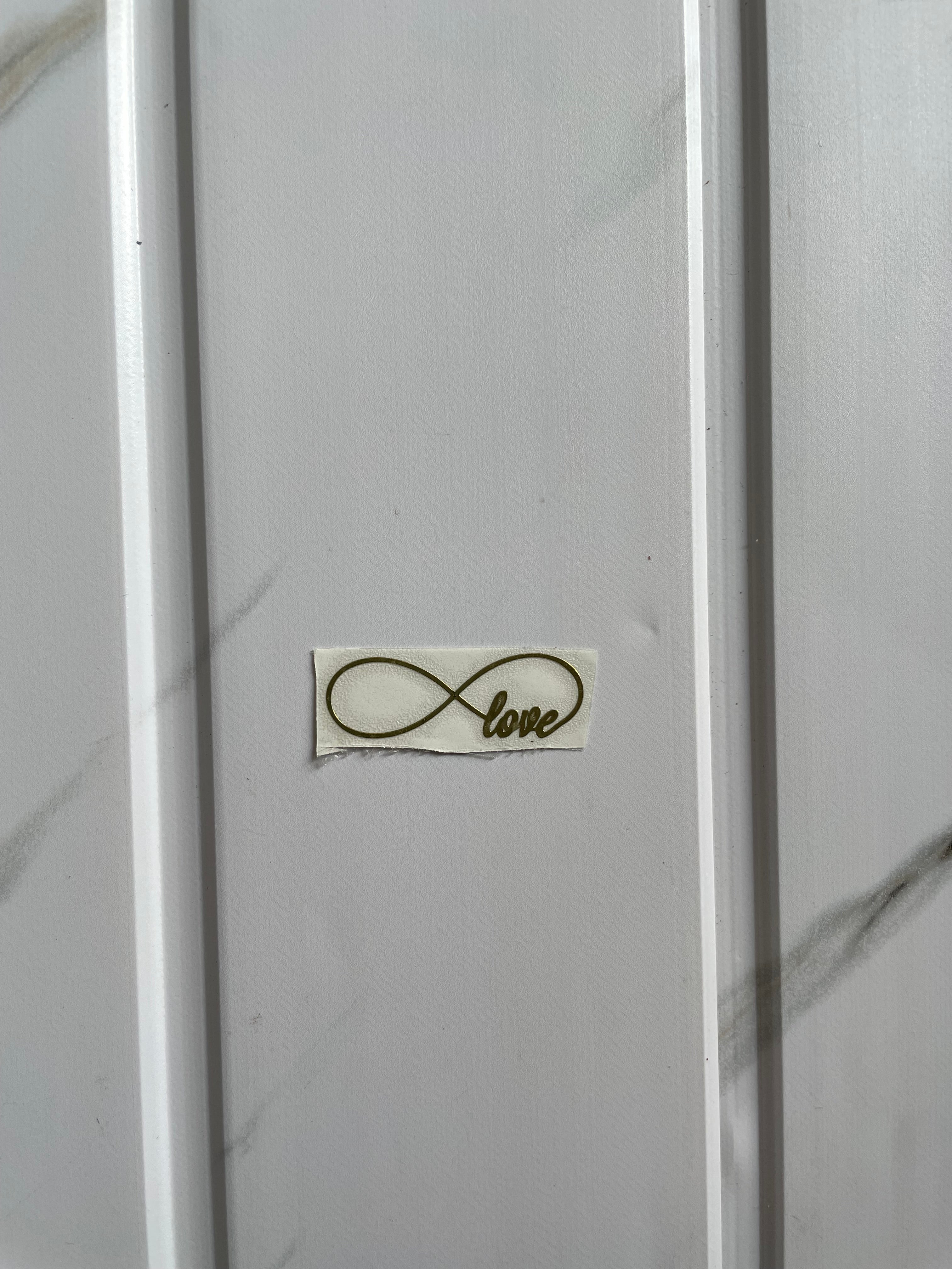 Infinity Sticker Mobil Metal Sticker - Infinity With Love | The Krafty Kart Resin Store
