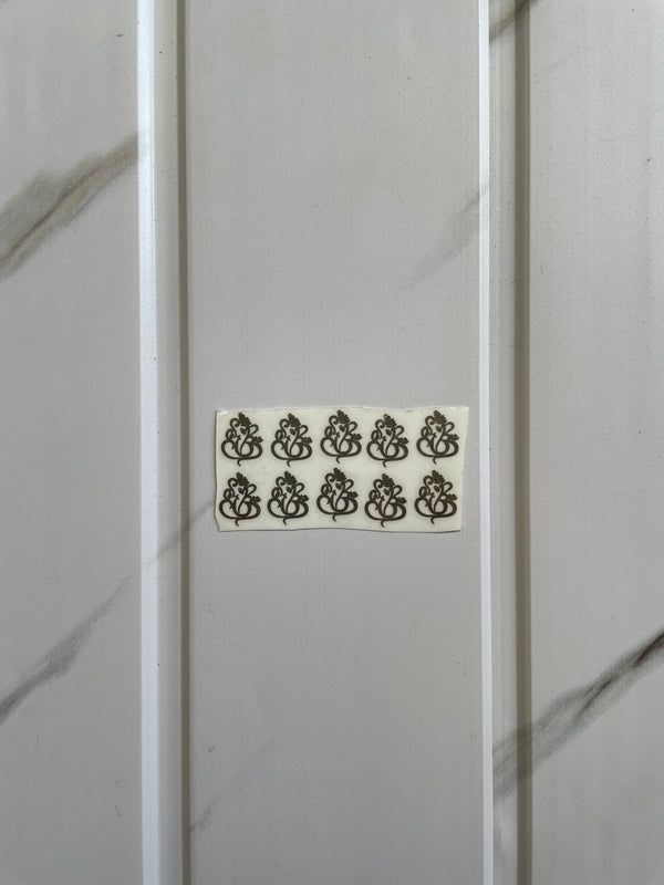 Rakhi Metal Sticker - Ganesh (B)