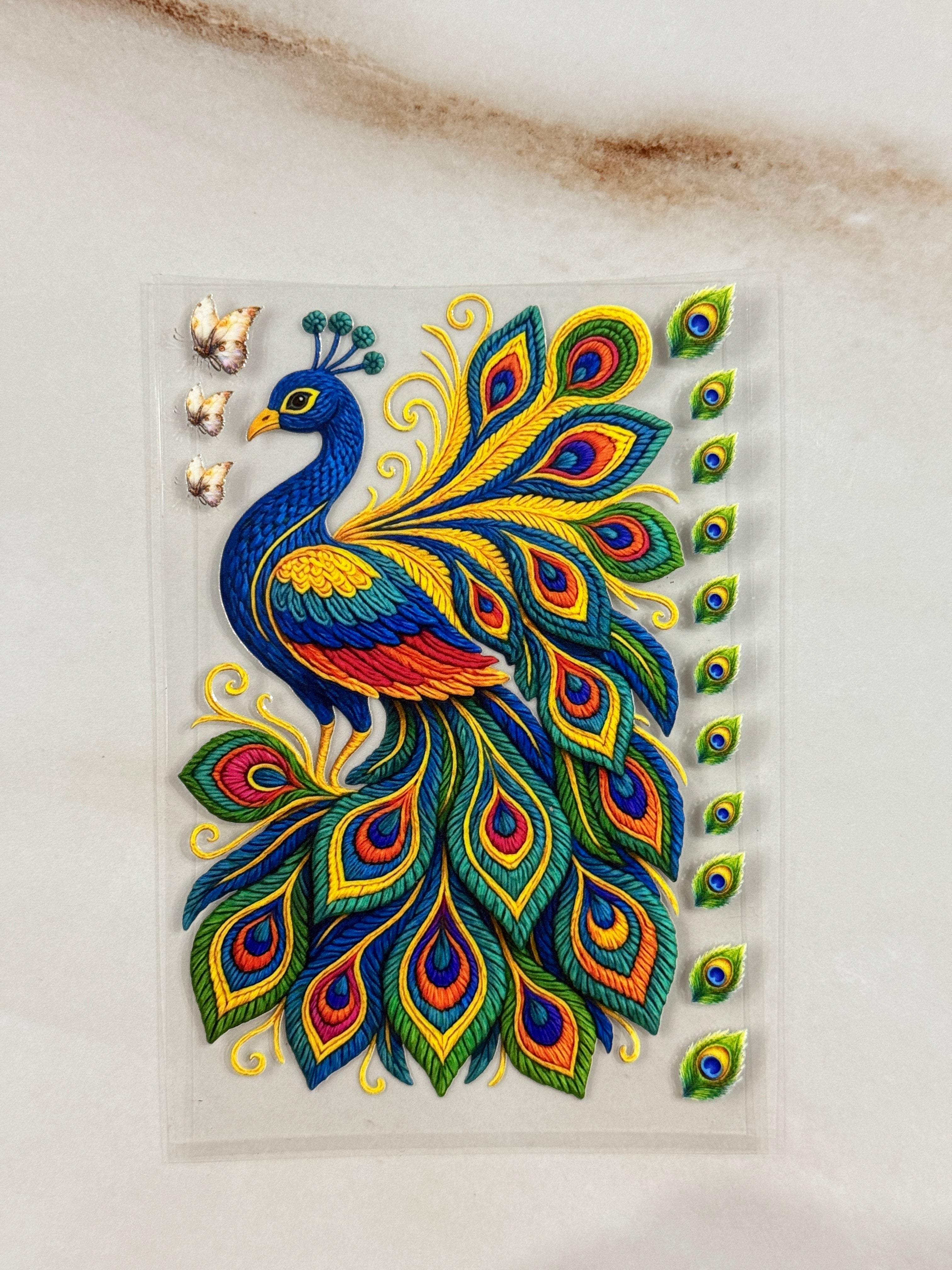 Peacock (K) - Peel Of Sticker