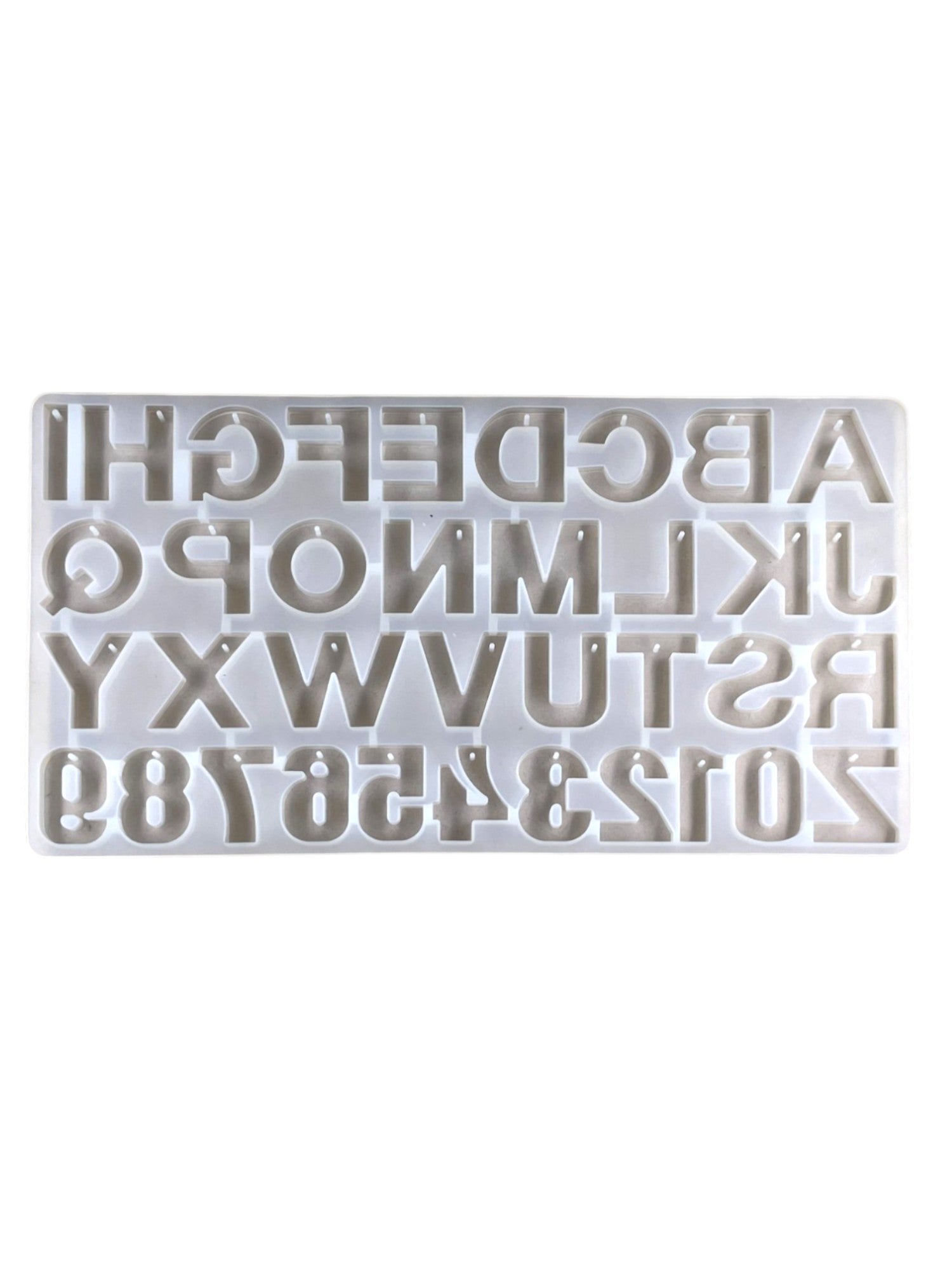 Back Pouring Alphabet With Holes | The Krafty Kart Resin Store
