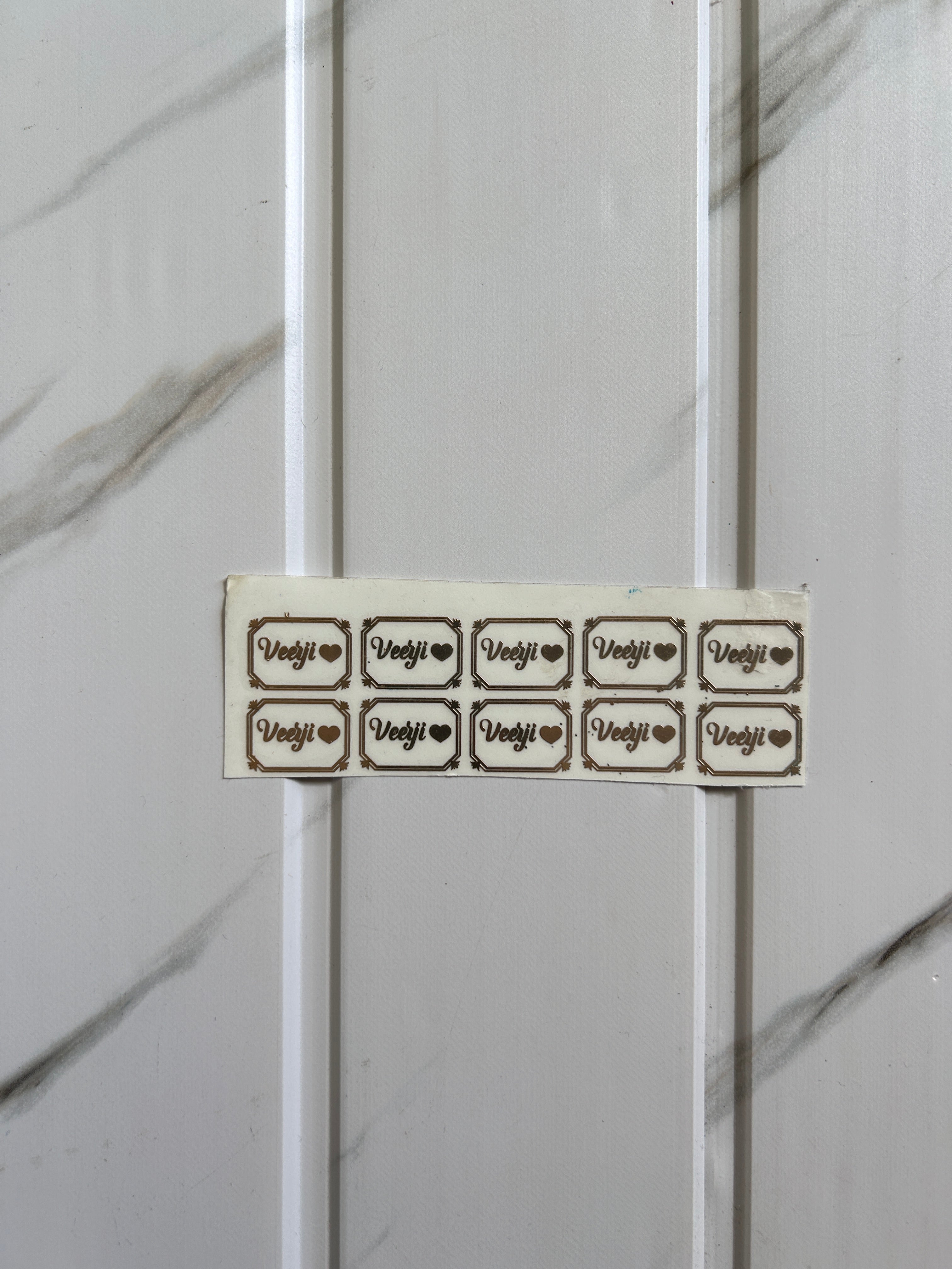 Rakhi Metal Sticker - Veerji (B)