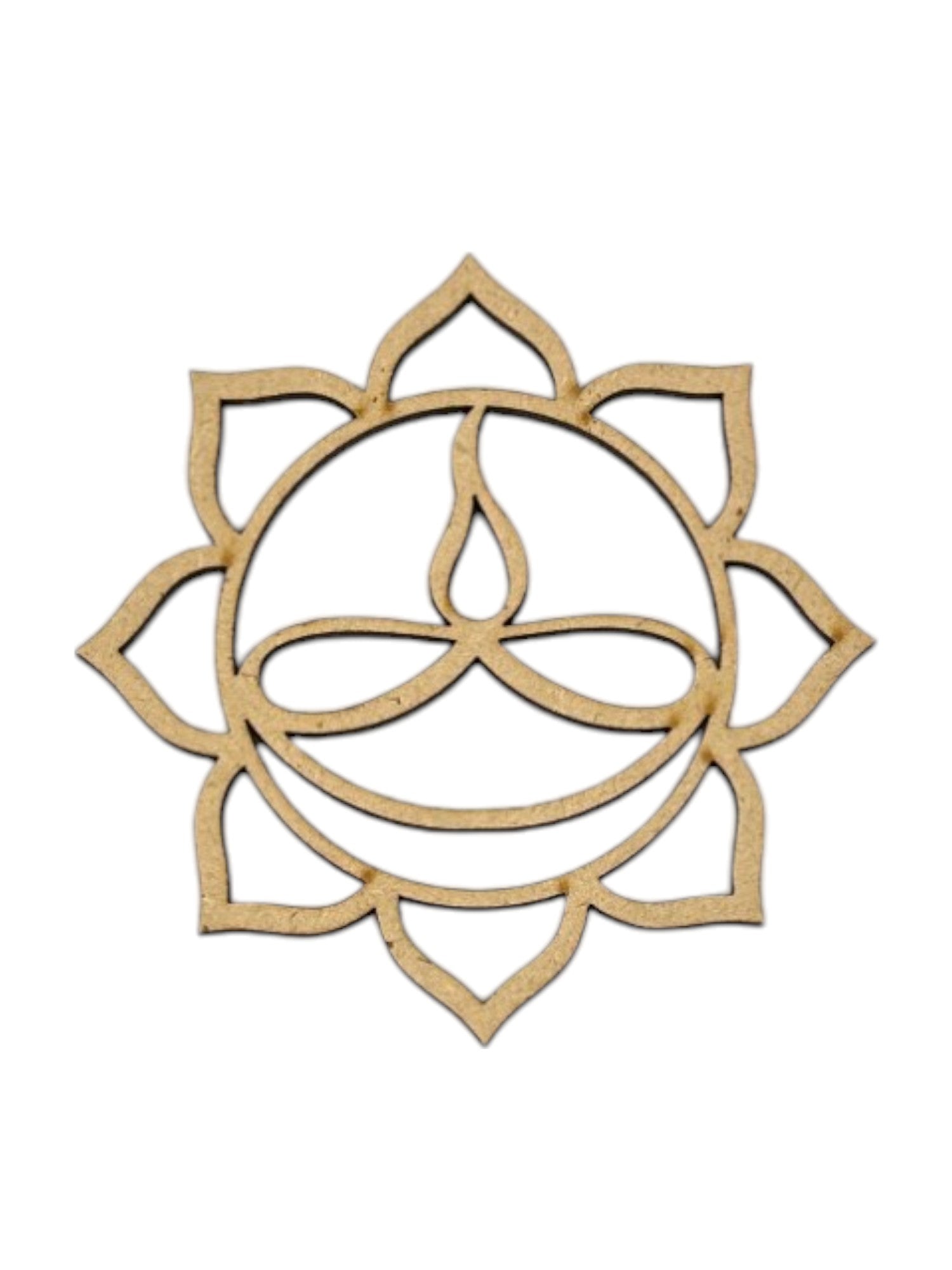 MDF Diwali Cutout - Diva (A)
