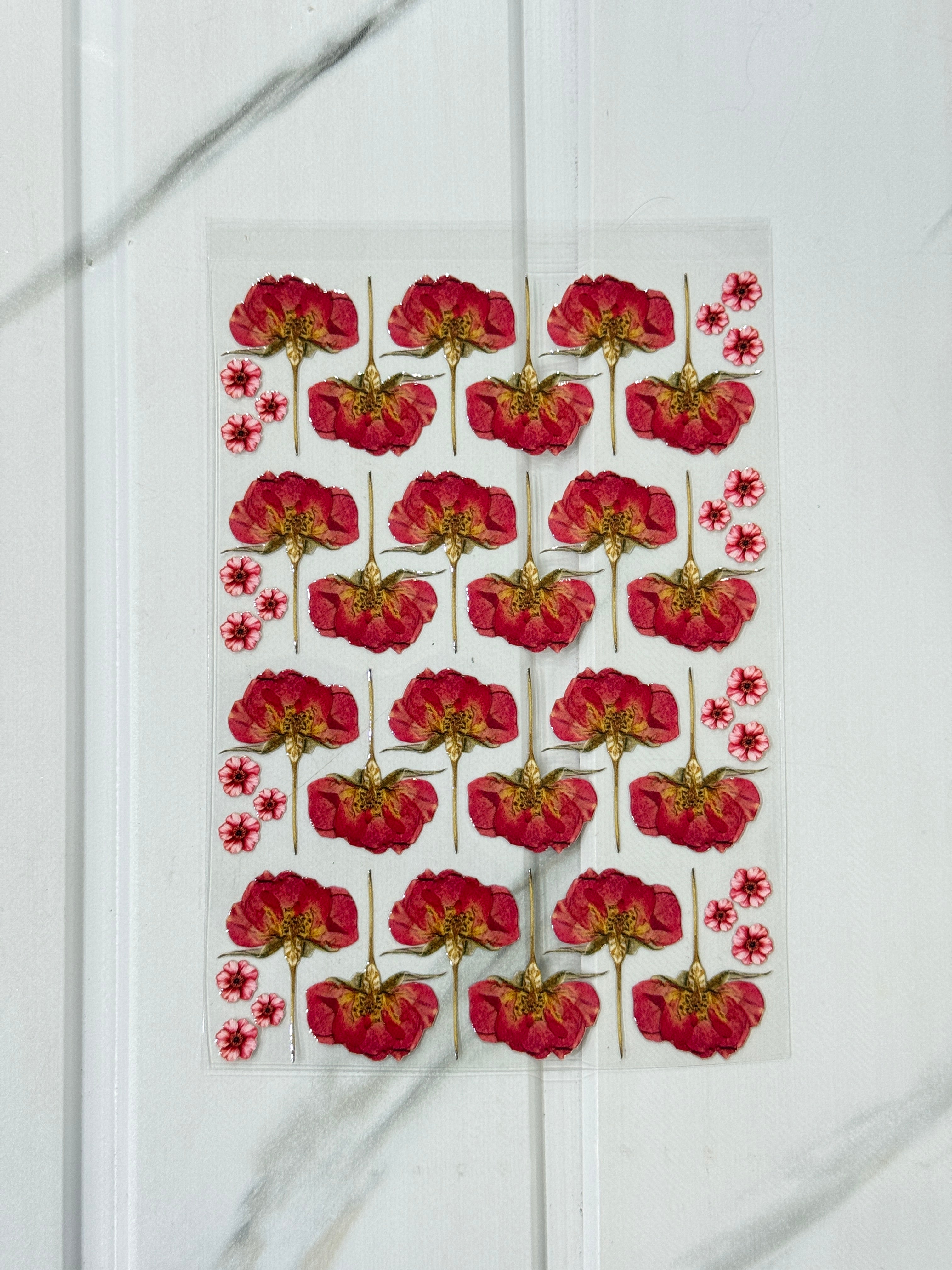 Dried Rose (A) - Peel Of Sticker