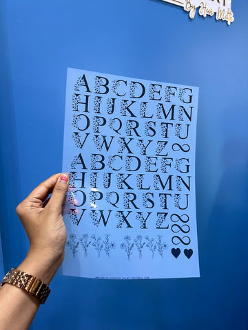 INSERT SHEET - ALPHABET