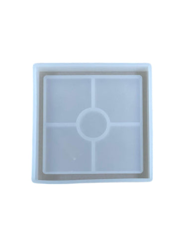 SQUARE COASTER MOULD WITH BOUNDARY