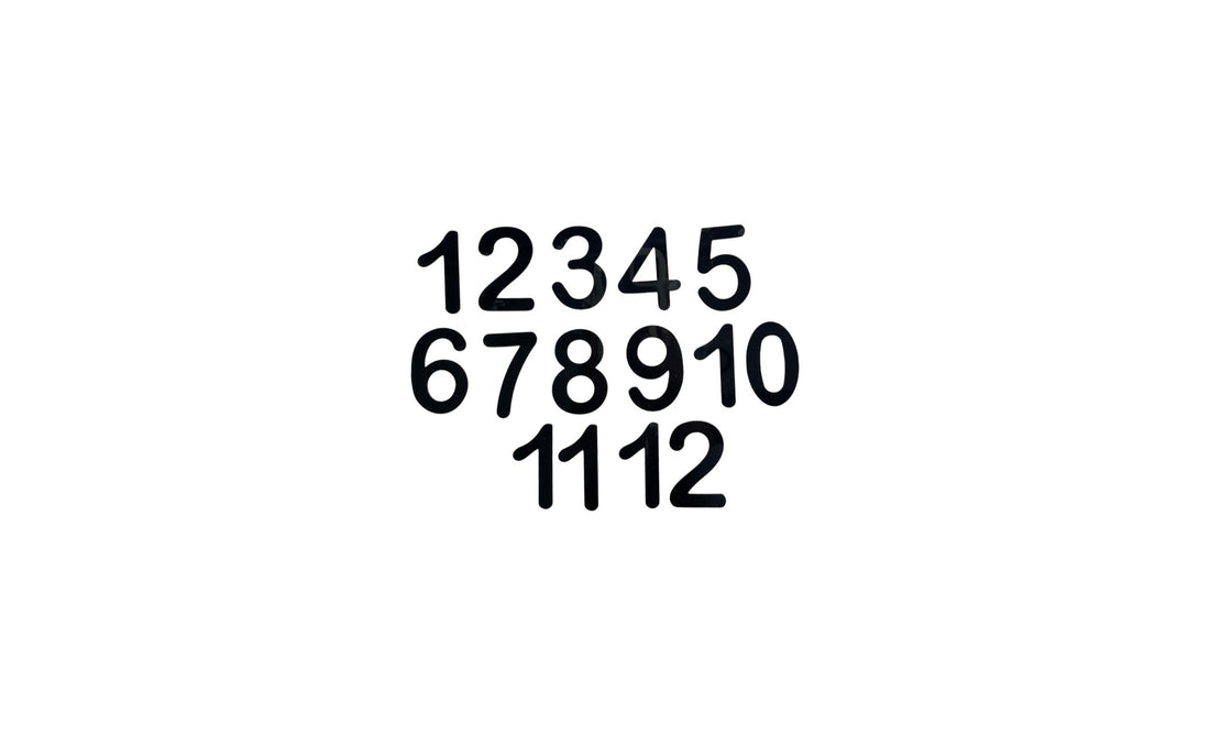 2" ENGLISH NUMBERS