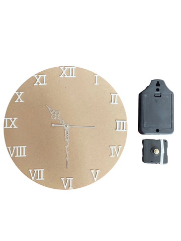 12" CLOCK SET - ROMAN NUMBERS