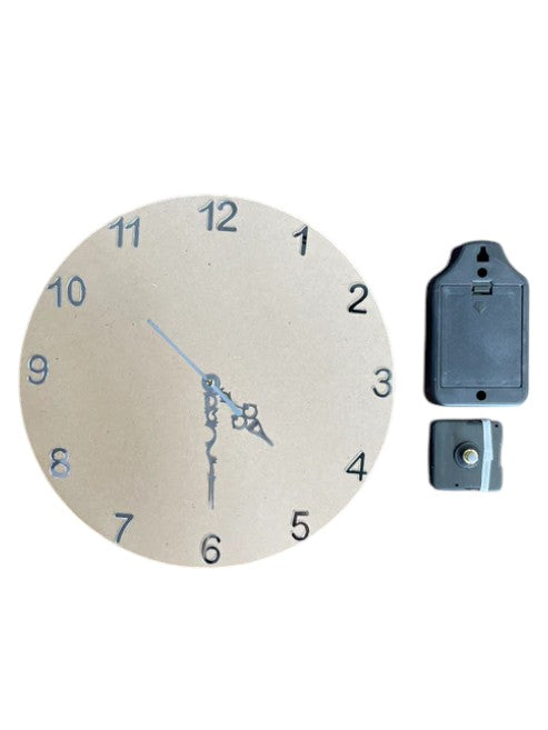 12" CLOCK SET - ENGLISH NUMBERS