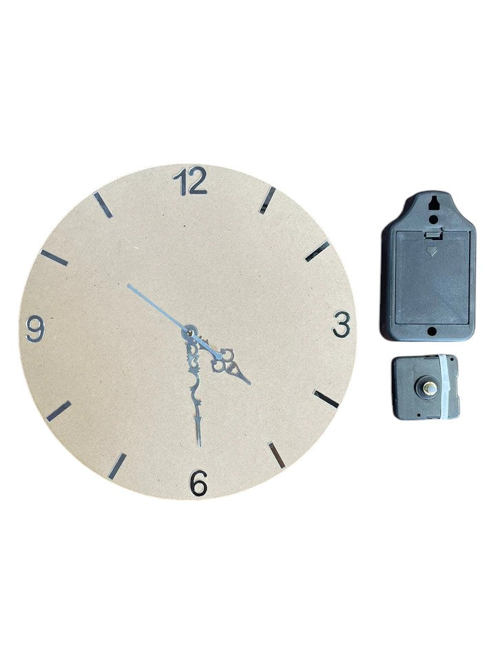 16" CLOCK SET - ENGLISH NUMBERS WITH STICKS