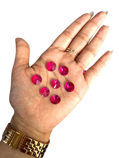 PINK ROUND DIAMOND STONES