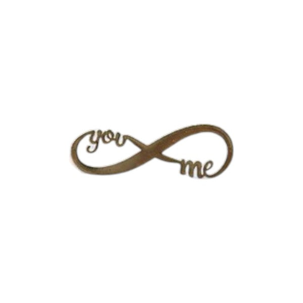 METAL STICKER- YOU & ME (INFINITY)