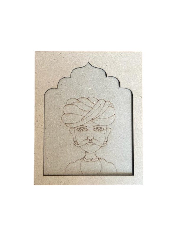 PRE MARKED MDF - RAJASTHANI MEN (JHAROKHA)