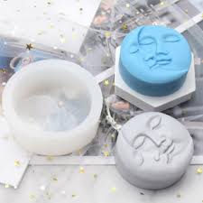 Moon Face Candle Mould