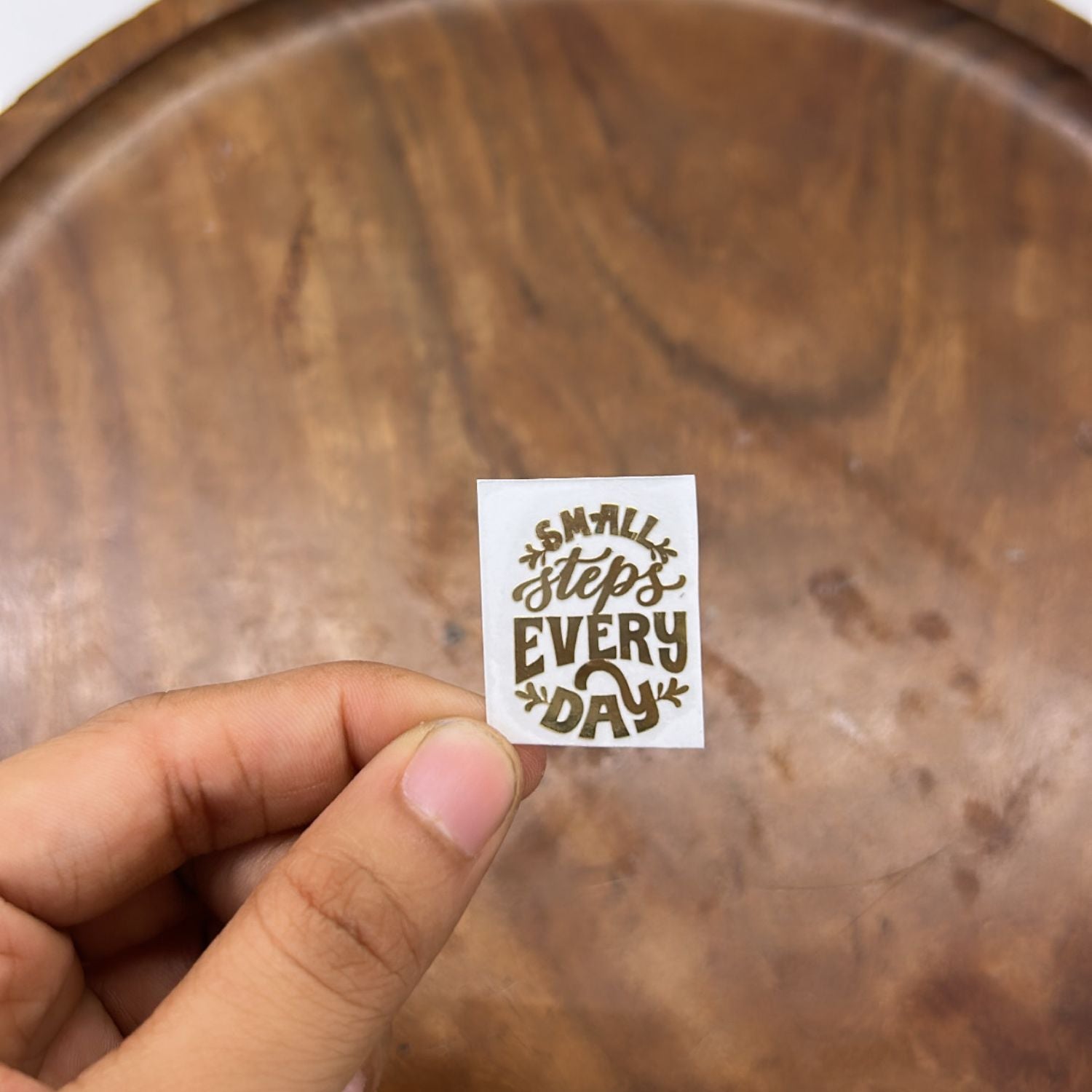 Metal Sticker - Small Steps Every Day | The Krafty Kart Resin Store