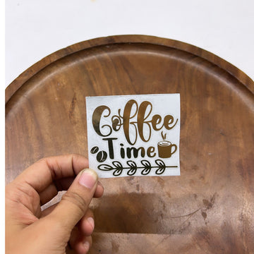 METAL STICKER- COFFEE TIME