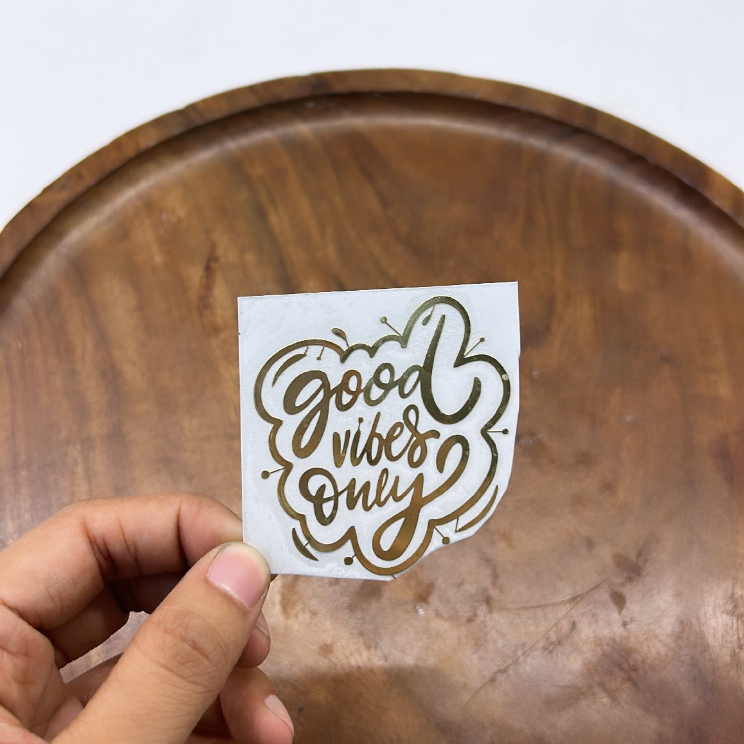 METAL STICKER- GOOD VIBES ONLY