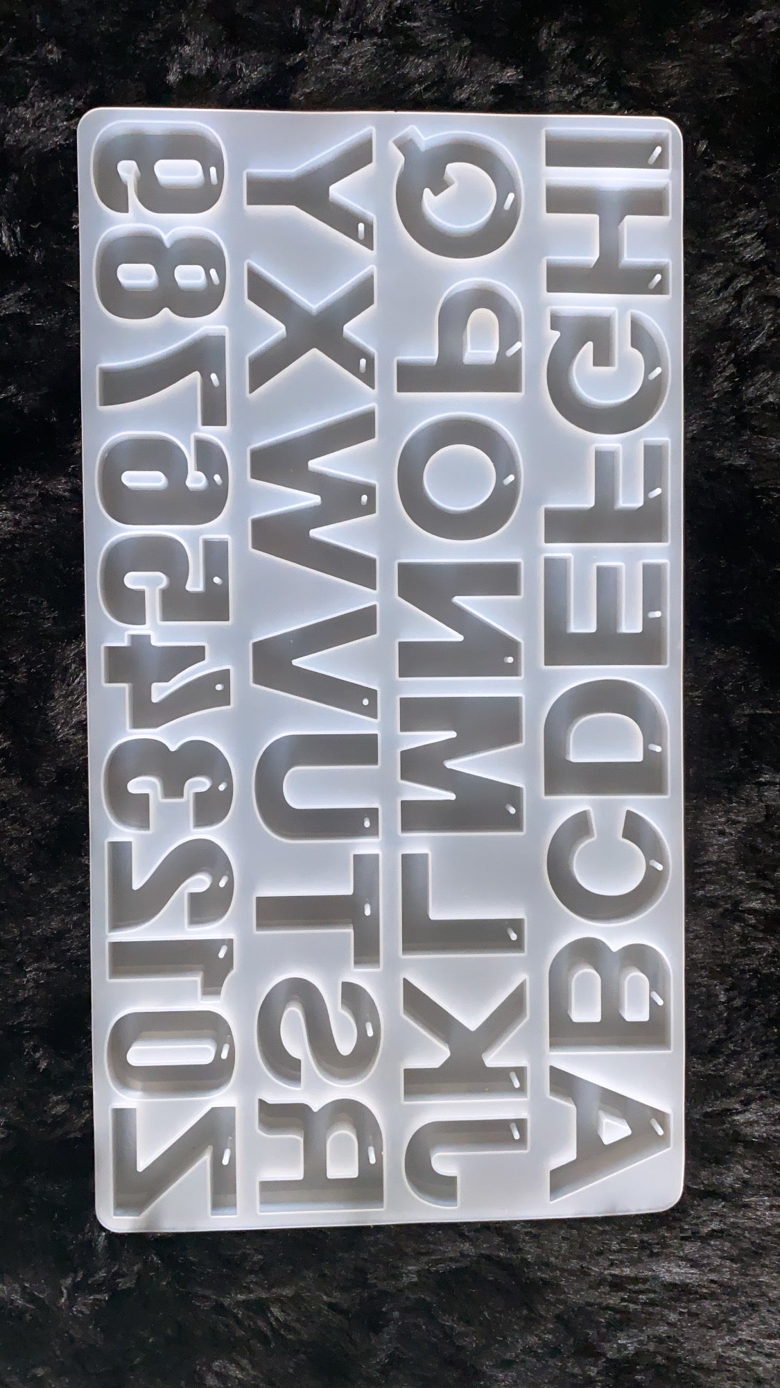 Back Pouring Alphabet With Holes | The Krafty Kart Resin Store